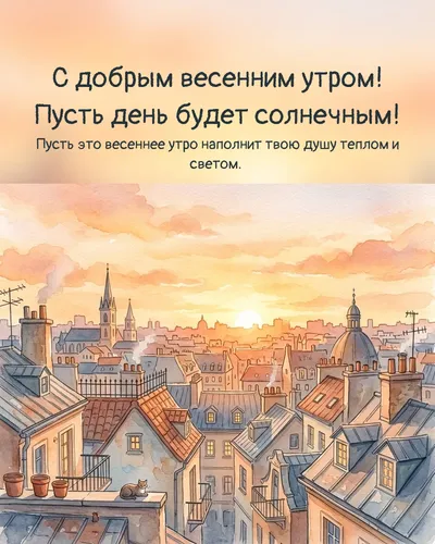 С добрым весенним утром! Пусть день будет солнечным! — morning city 09